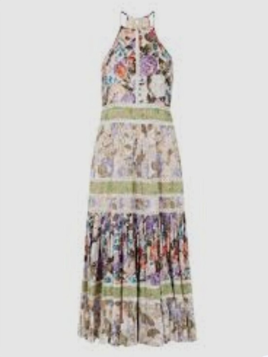 Dresses & Skirts - Rebecca Taylor Print Mix Midi Dress in Print Mix Combo Size 4